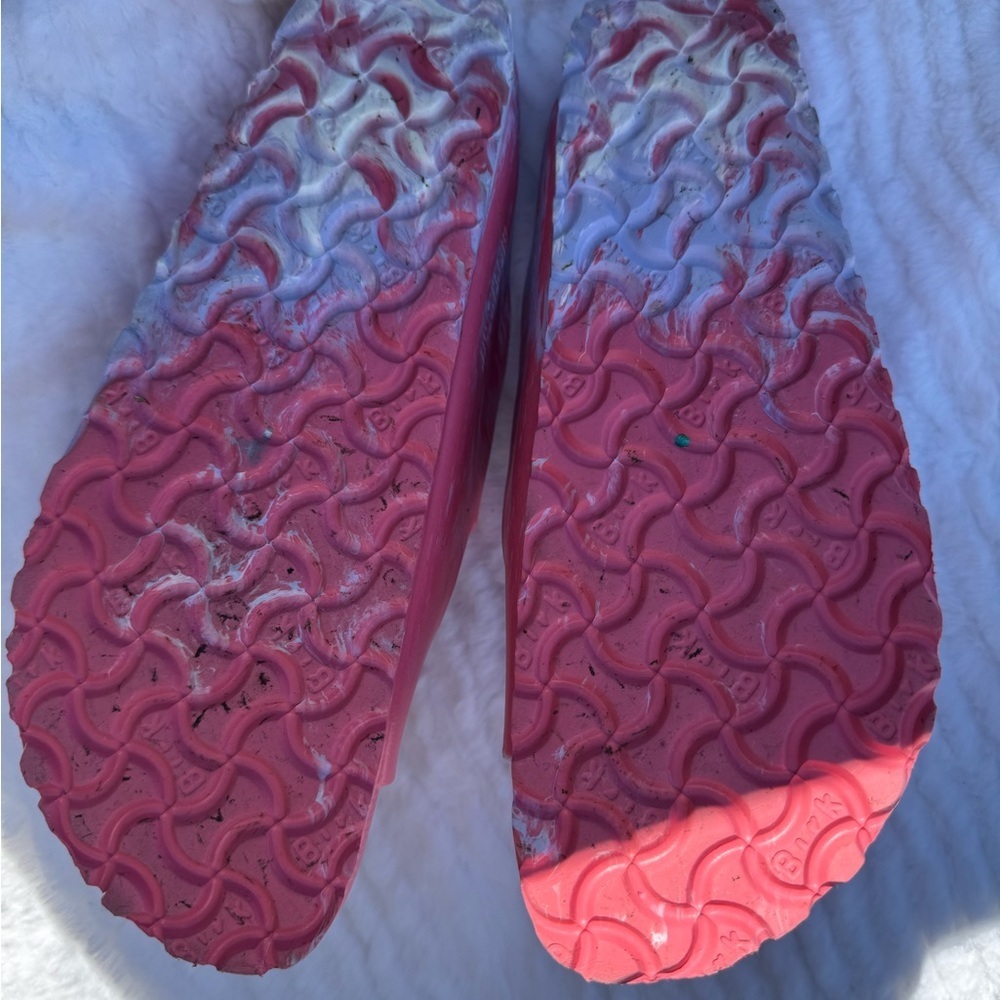 Birkenstock Vibrant Pink and Lavender Sandals - Picture 4 of 4
